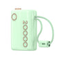 20000mAh Power Bank 66W Super Fast Charging Built in Cable Portable Hanging Small Mobile Power Bank