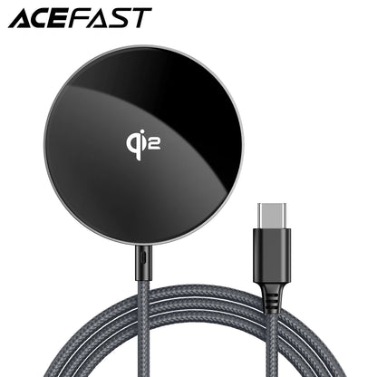 ACEFAST 15W Qi2 Wireless Magnetic Fast Charging Pad For iPhone 16/15/14/13/12 Pro Max Desktop Wireless Charger For Airpods Pro