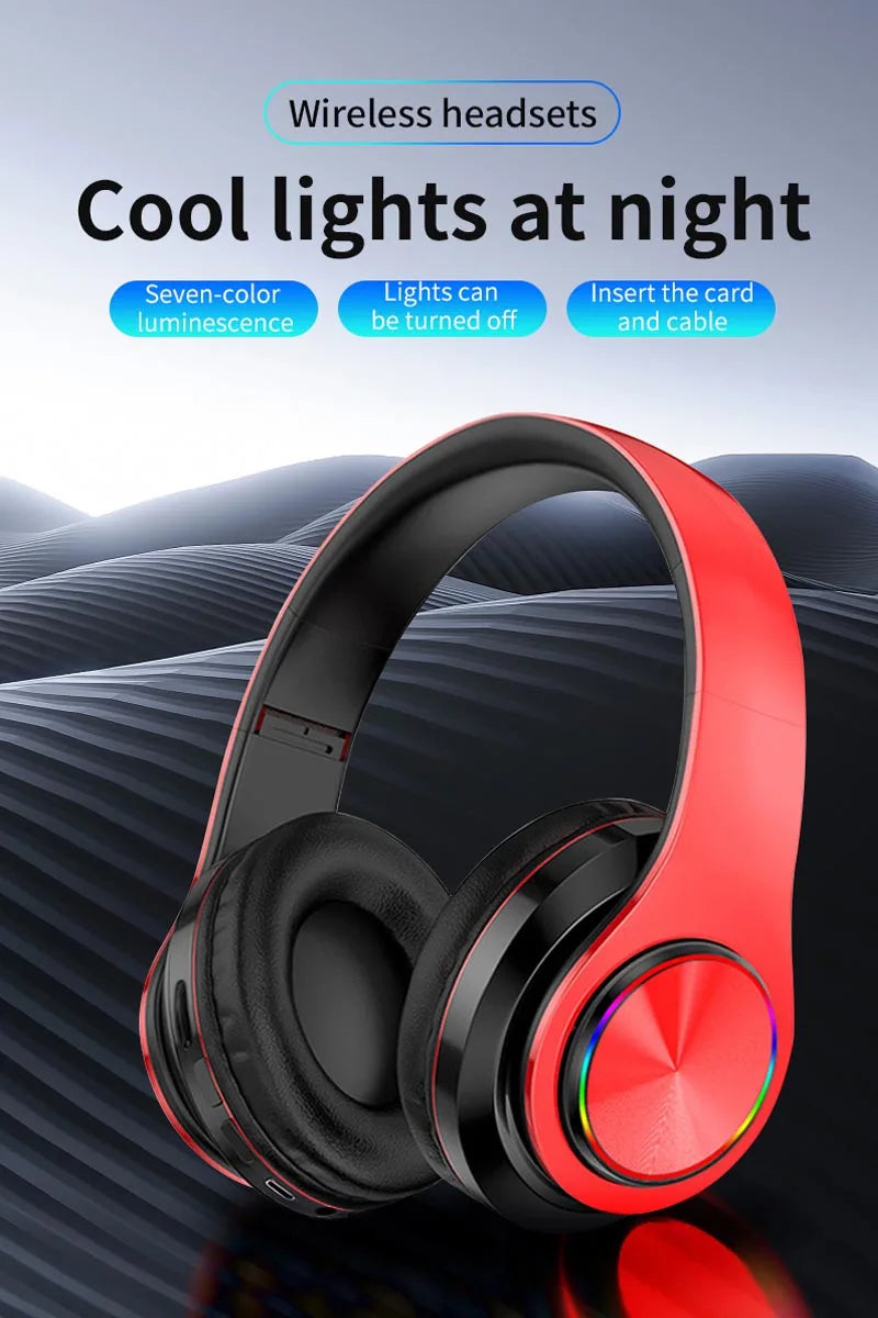 Bluetooth Headphone Wireless Gaming Headset With Mic Durable V5.0 Sport Stereo Headband Long time Playing Headset