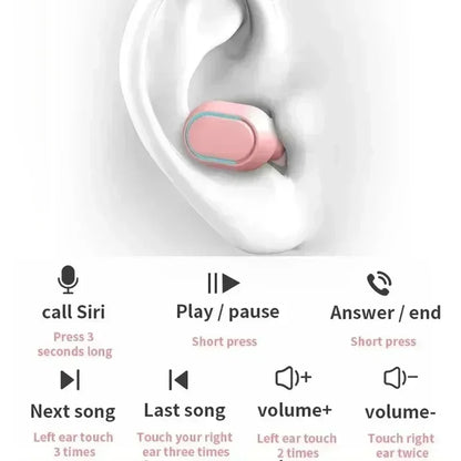 Bluetooth Earphones Gaming Headset Earbuds Tws Blutooth Earphone Wireless Hearing Aids Sport EarBuds Hifi Headphones E7s