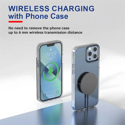 Magnetic Wireless Charger Pad USB Macsafe for iPhone 15 14 13 12 Pro Max Mini Fast Wireless Charging Dock Station Chargers