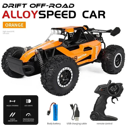 RC Car 2.4Gh Model With LED Lights 2WD High Speed Off-road Remote Control Climbing Vehicle