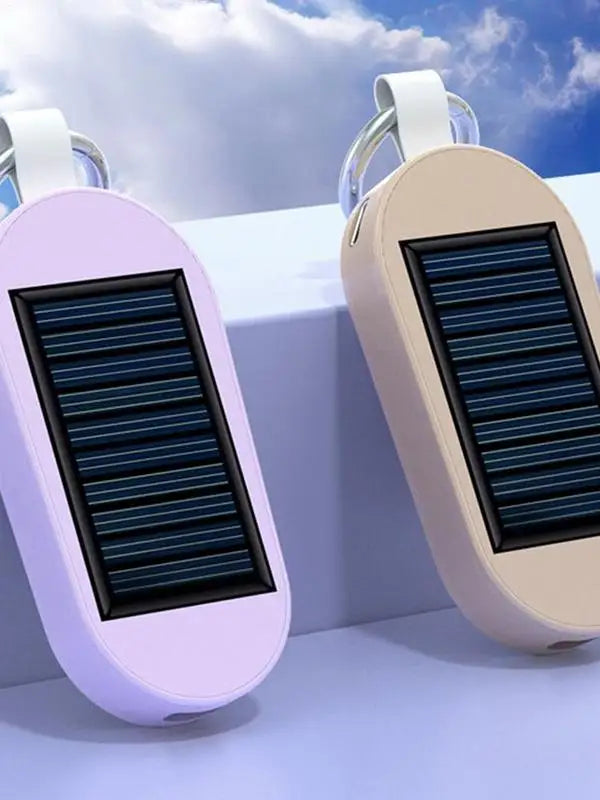 Solar Power Bank Pocket Power Bank Solar Keychain Charger Fast Charging Wireless Charger Portable External Power Bank Keychain