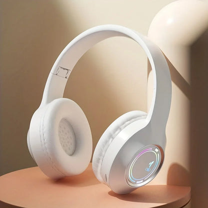 Bluetooth Headphone Wireless Headset Over The Ear High Fidelity Bass Stereo With Microphone Music Gaming Foldable Headsets
