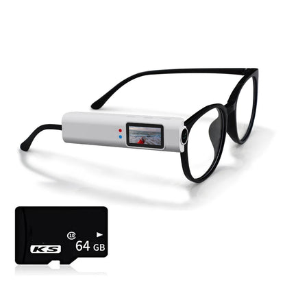 1080P WiFi Glasses Sports Camera Connect Phone Camcorder 110° Wide Angle Anti-shake Anti Blue Light FPV Head Mounted Camcorde