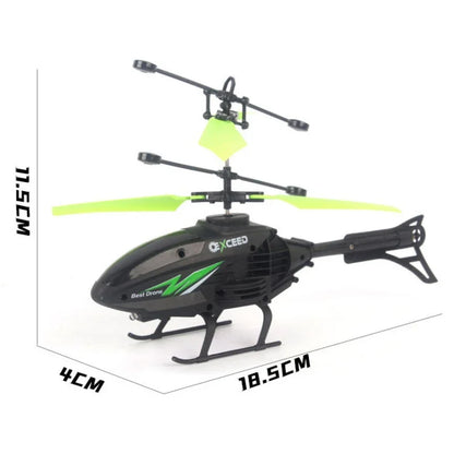 Watch Wrist Hand Controlled Induction Aircraft Impact Resistant Helicopter with Lighting Rechargeable Mini RC Drone