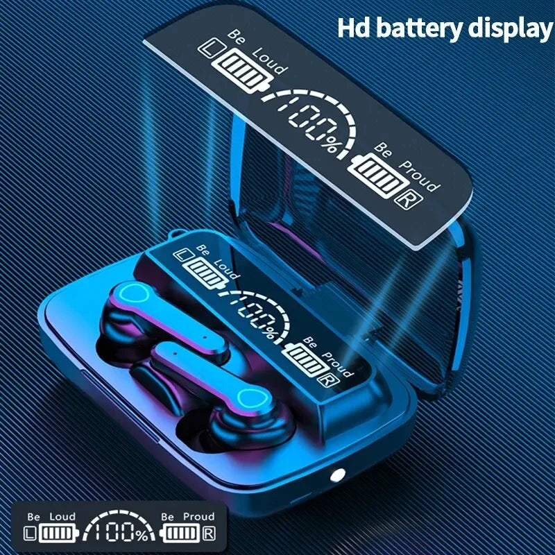 #M19 Bluetooth Headset Wireless Tws Gaming Support Noise-cancelling Touch In-ear Mini Emergency Power Bank Headset