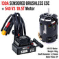 Rocket-RC Brushless Sensored Kit 540 Motor and 130A ESC Combo BEC 6V/5A for 1/10 RC RV Car