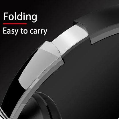 Wireless Bluetooth Headphone Over the Ear Headset High Fidelity Bass Stereo Music Gaming Foldable Headsets with AUX Cable