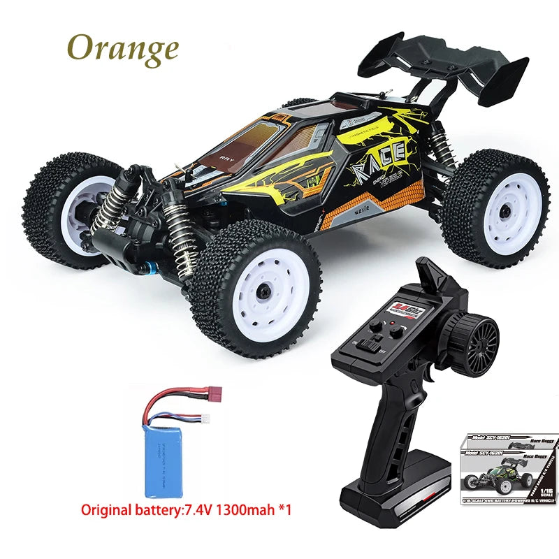Top RC Car 2.4G 390 Motor High Speed Racing With Tail 4WD Drift Remote Control Off-Road 4x4
