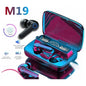 #M19 Bluetooth Headset Wireless Tws Gaming Support Noise-cancelling Touch In-ear Mini Emergency Power Bank Headset