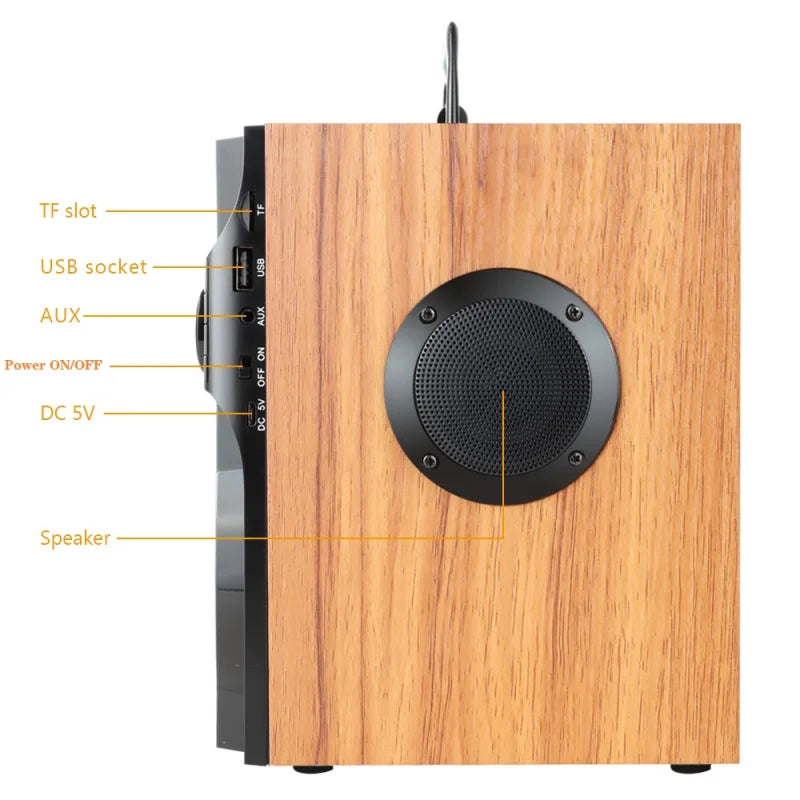Karaoke Bluetooth Speaker Subwoofer Wireless Fm Radio 3D Stereo Sound Box Column Portable Caixa de Som Bluetooth Remote USB Mic