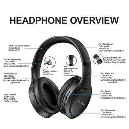 Foldable Wireless Bluetooth Headphone