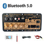 Bluetooth Audio Amplifier Board 100W Digital Subwoofer Dual Microphone AMP Module for 4-8 ohms Speaker for Home Car 110V/220V