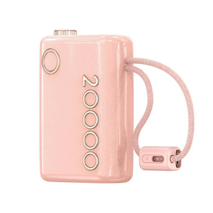 20000mAh Power Bank 66W Super Fast Charging Built in Cable Portable Hanging Small Mobile Power Bank