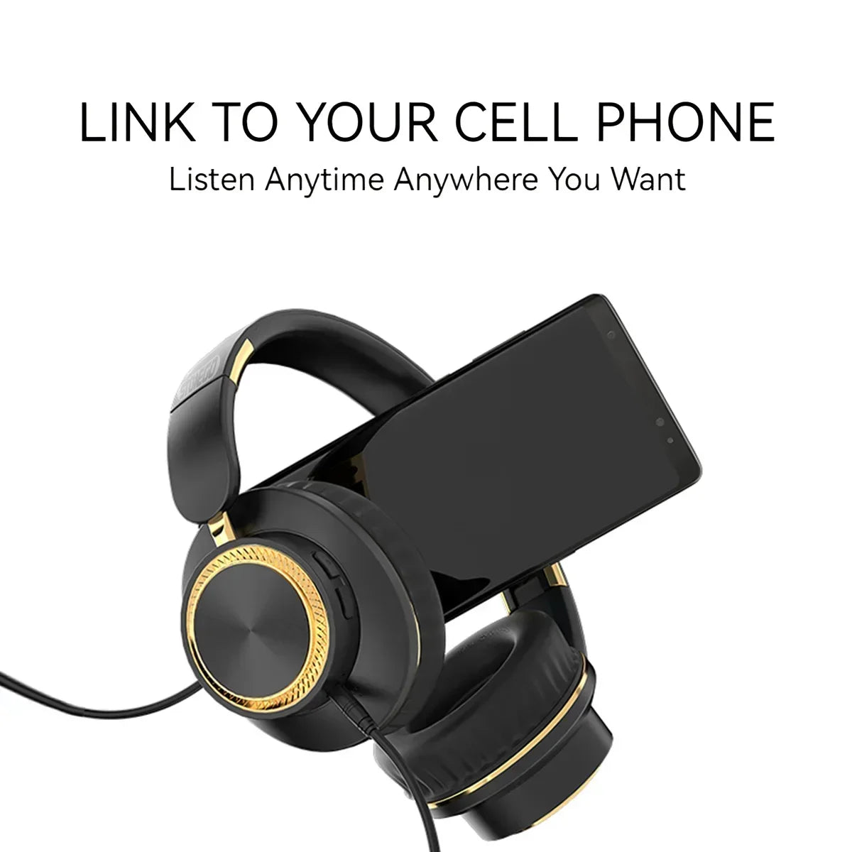Wireless Bluetooth Foldable Earphones Headset with Subwoofer for Gaming Sports Comfortable and Portable Design